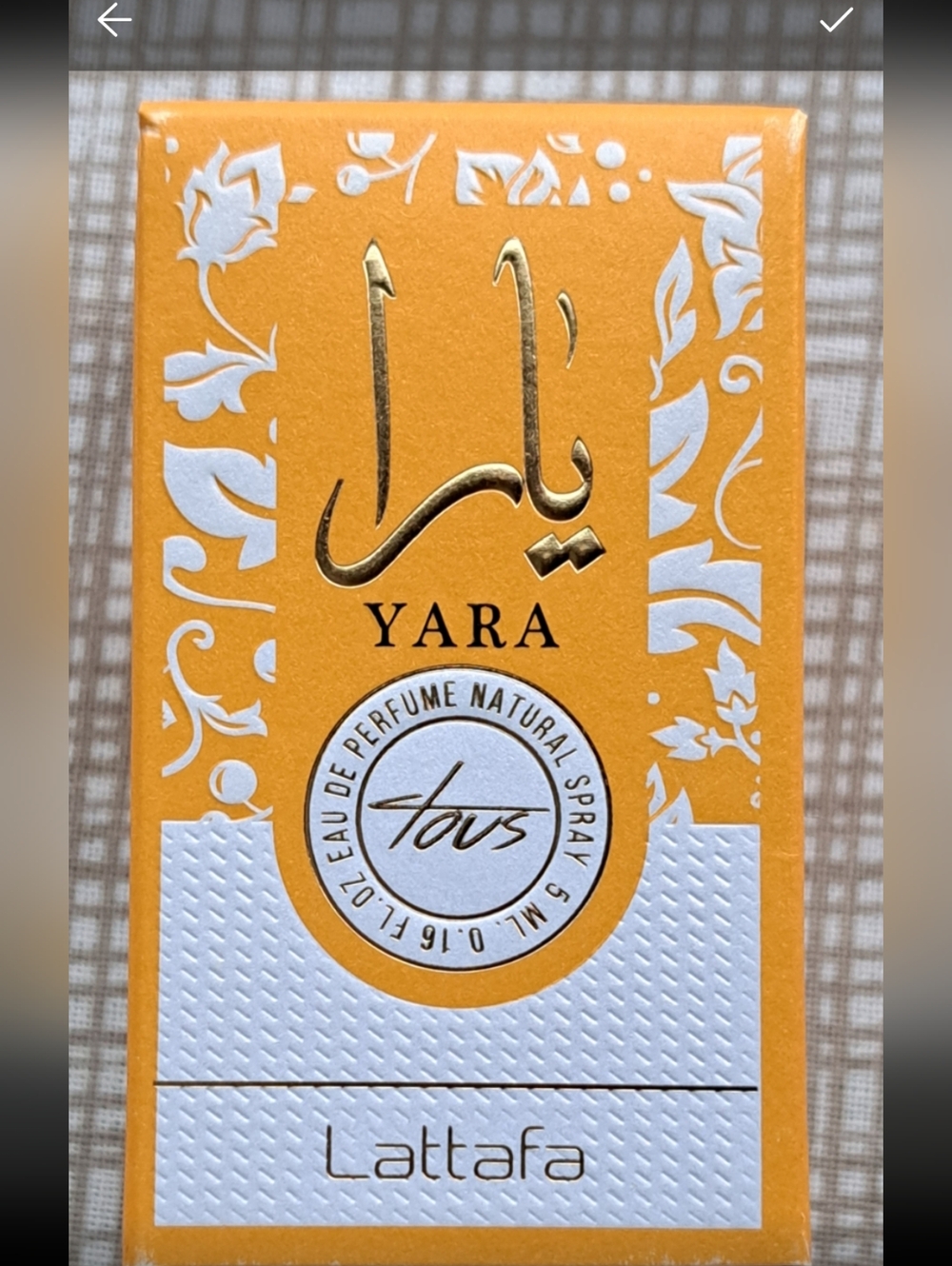 Lattafa Yara Eau de Parfum Spray - Yellow & White Packaging